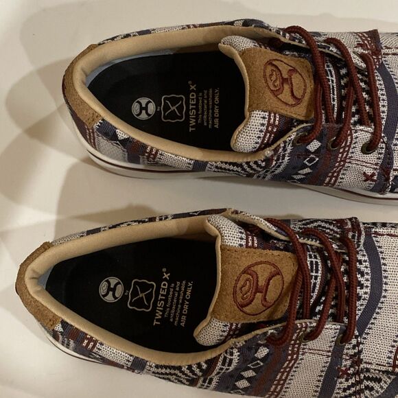 Hooey Twisted X Mens 11 Loper Dark Baja Aztec Tribal Shoes Kicks Sneaker MHYC025 - Picture 9 of 13